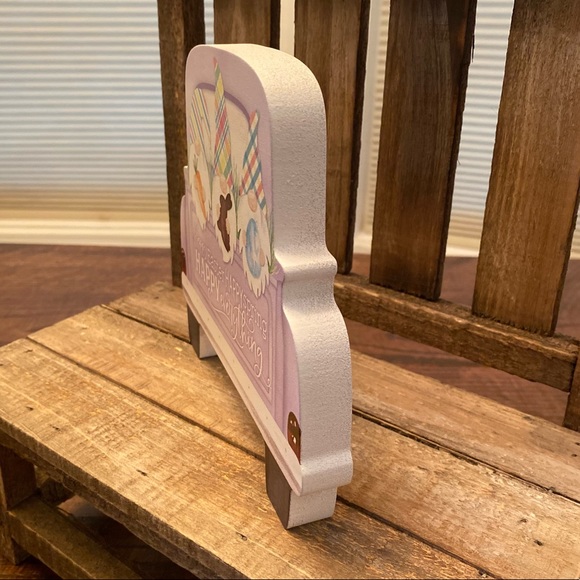 Easter Gnomes In A Purple Vintage Farmhouse Truck Happy Easter Wood Sign - Picture 13 of 15